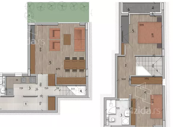 Trosoban stan | 4zida