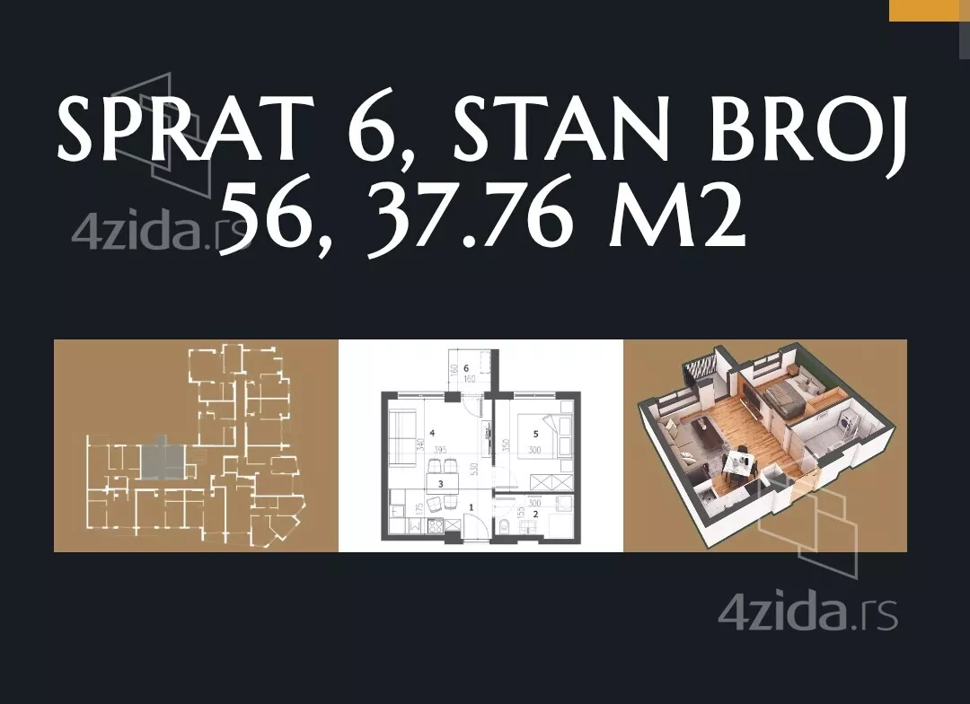 Jednosoban stan | 4zida