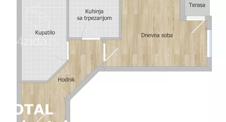 Jednosoban stan | 4zida