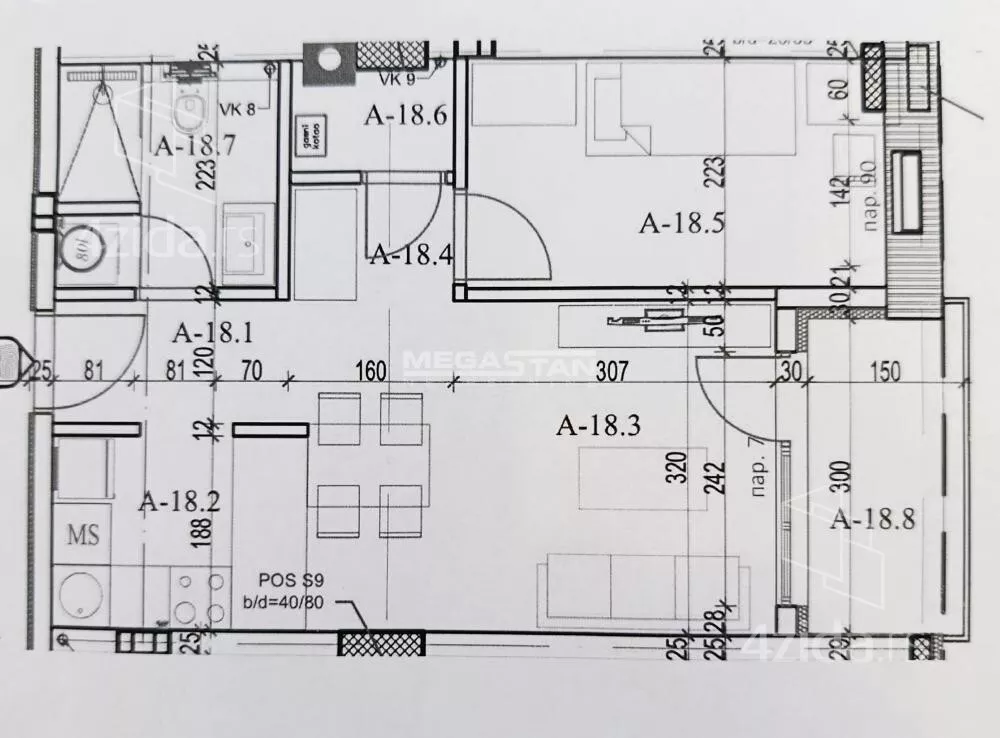 Jednoiposoban stan | 4zida