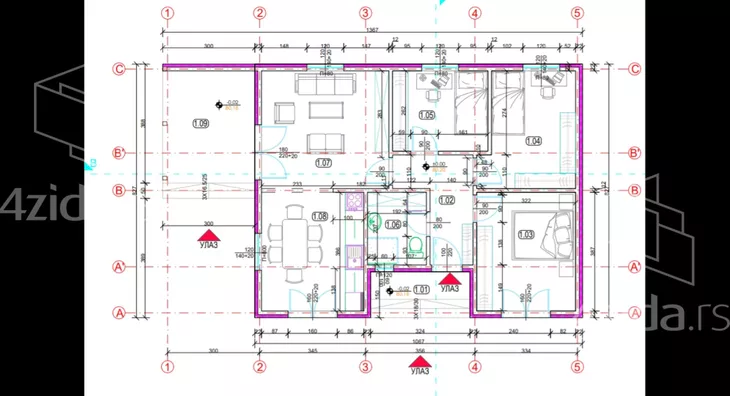 1-etažna kuća | 4zida