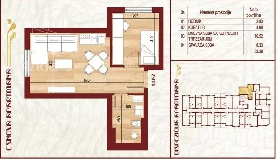Jednoiposoban stan | 4zida