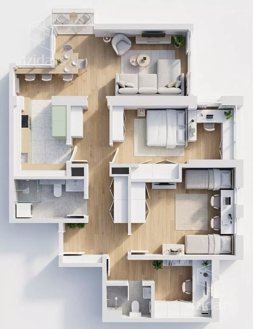 Trosoban stan | 4zida