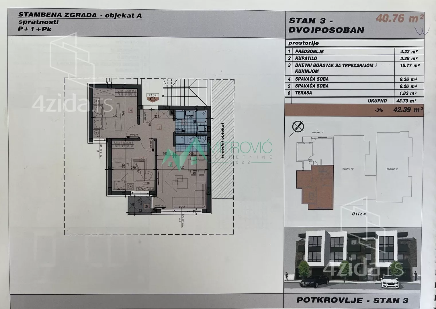 Dvoiposoban stan | 4zida