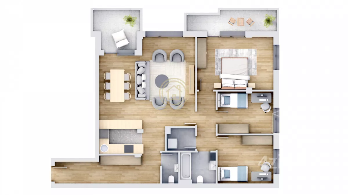 Trosoban stan | 4zida