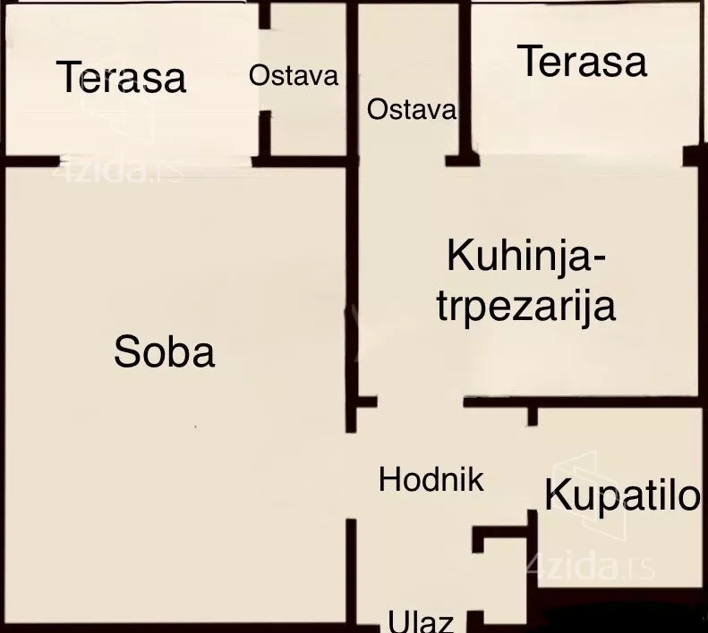 Jednosoban stan | 4zida