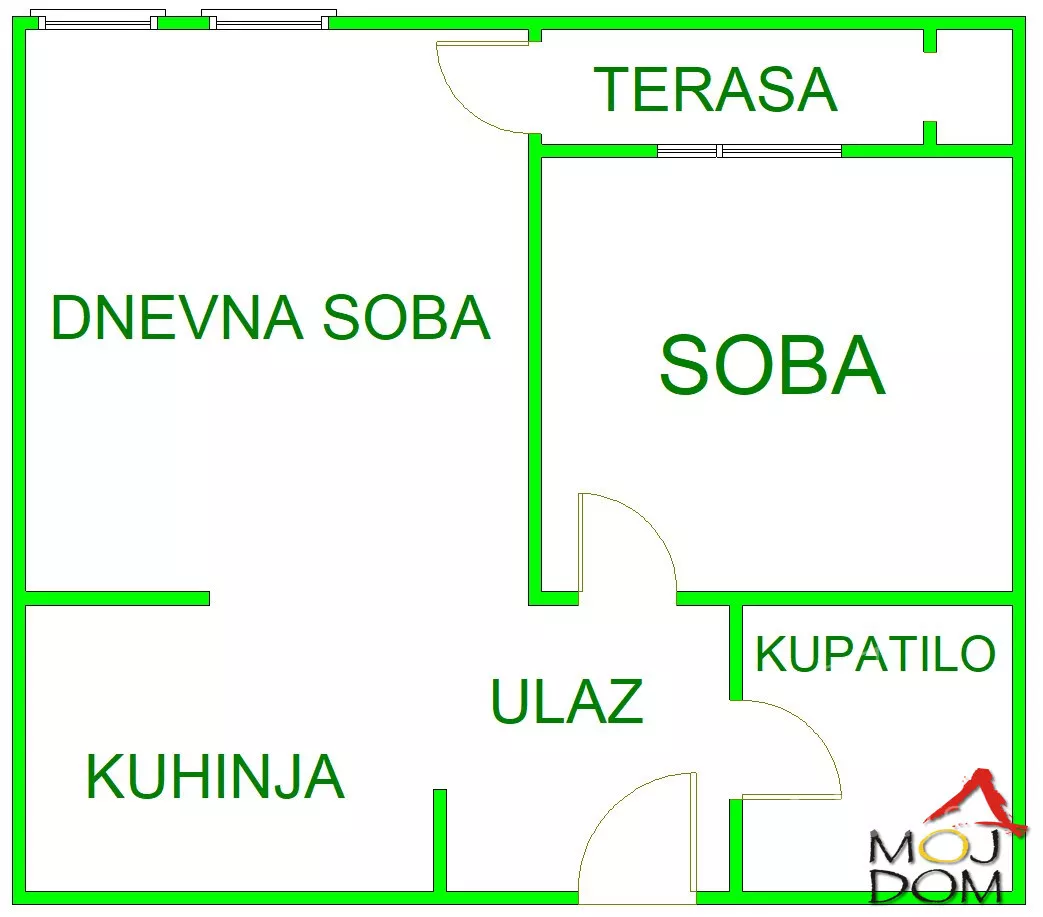 Jednoiposoban stan | 4zida