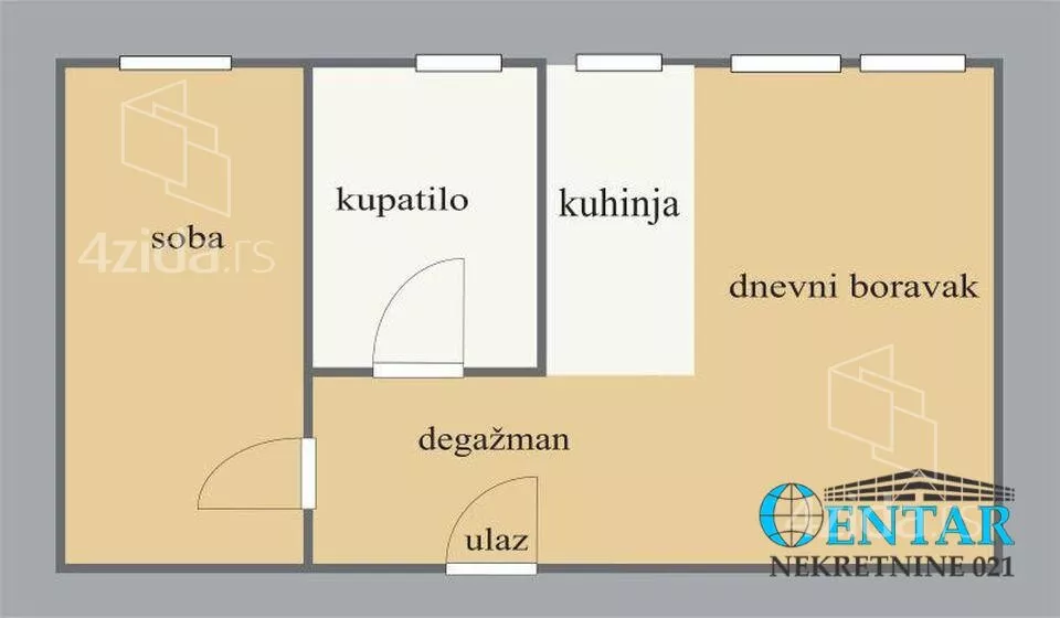Jednoiposoban stan | 4zida