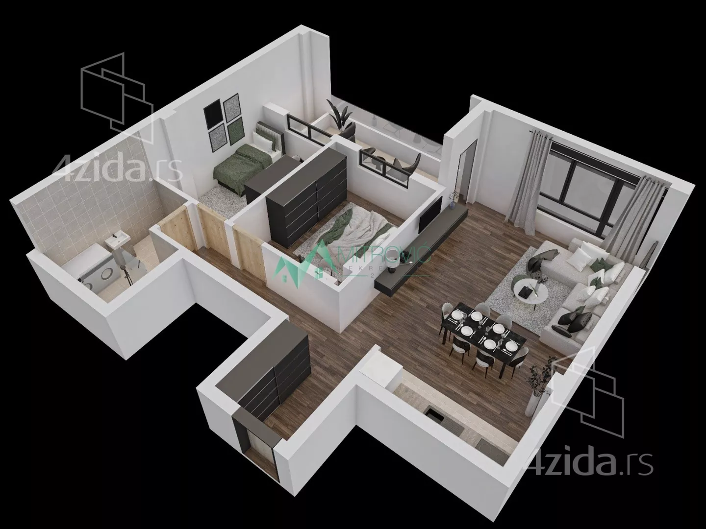 Dvoiposoban stan | 4zida