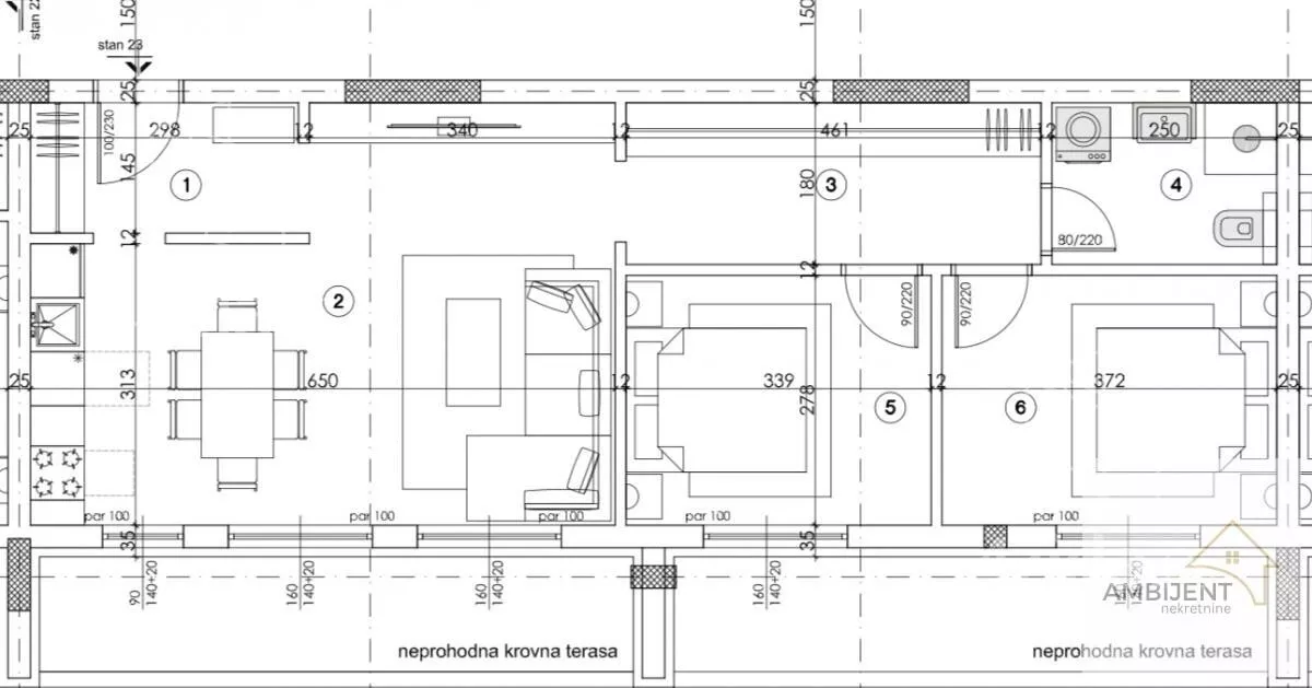 Trosoban stan | 4zida