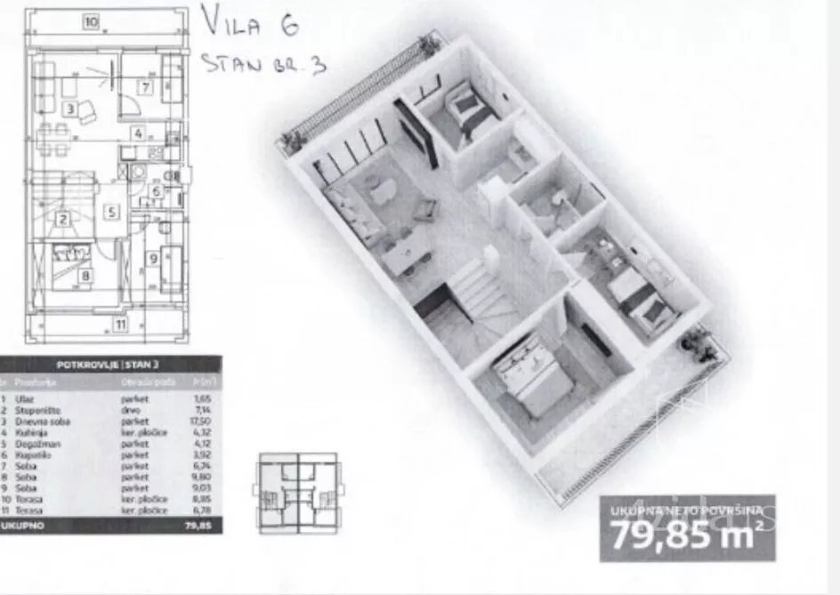 Troiposoban stan | 4zida
