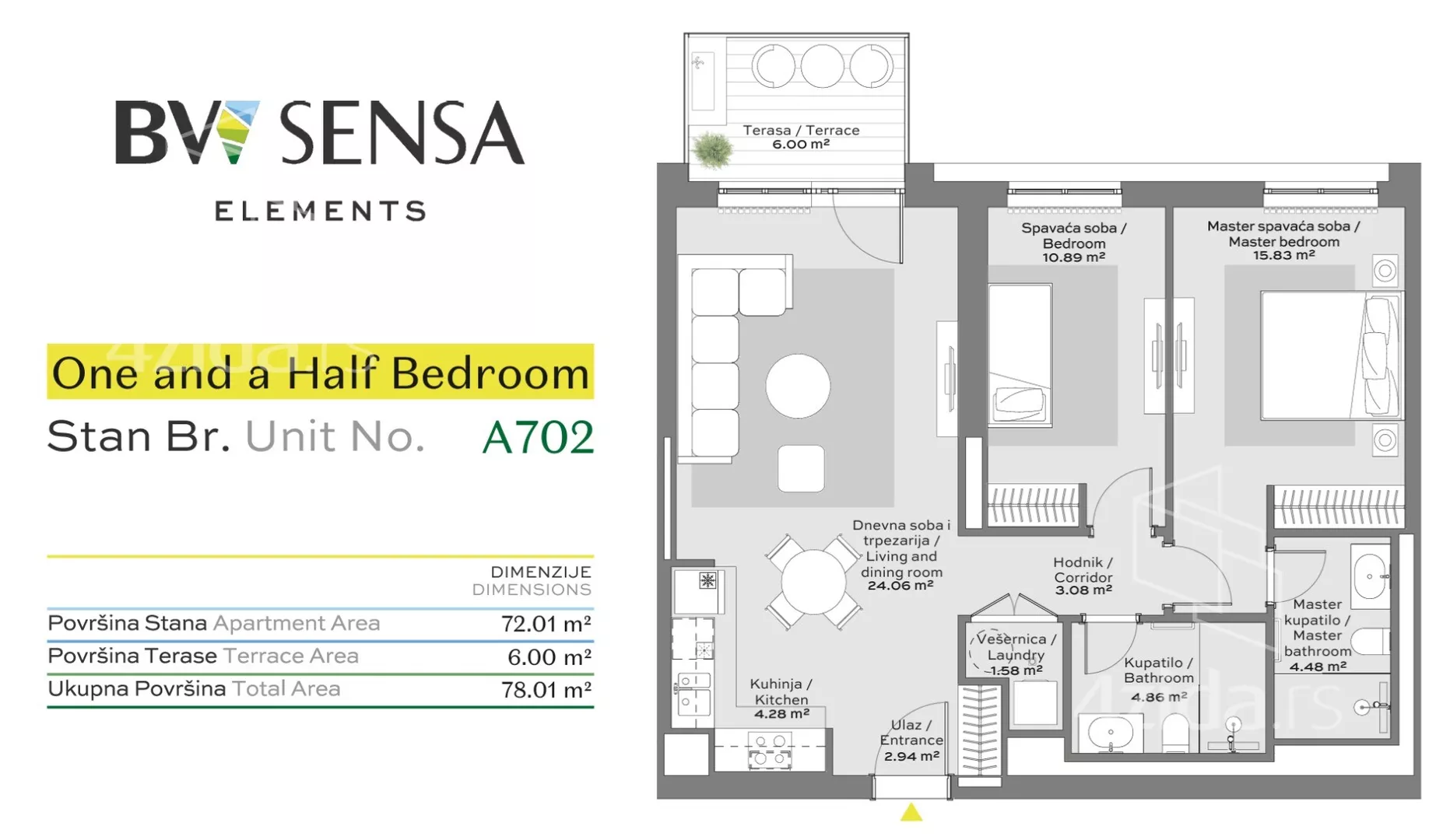 Trosoban stan | 4zida