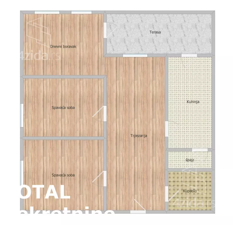 Trosoban stan | 4zida