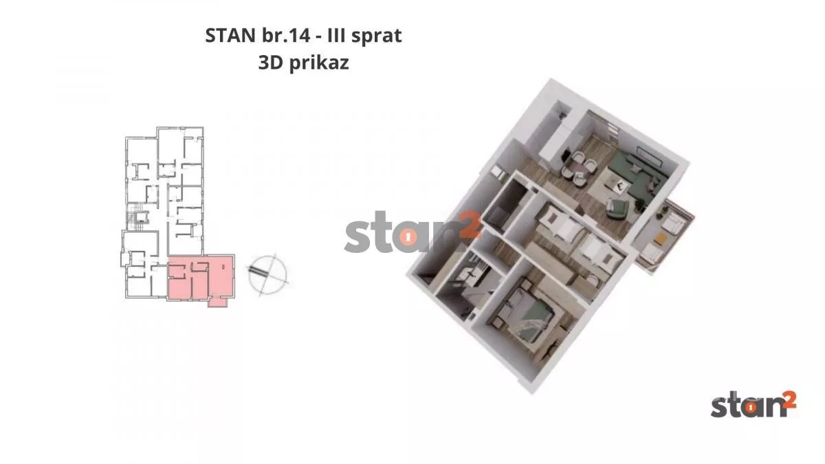 Dvoiposoban stan | 4zida