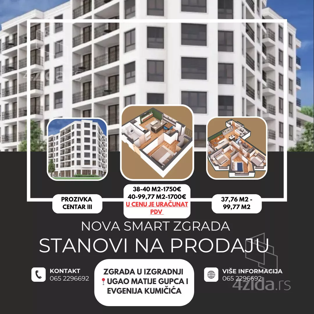 Jednosoban stan | 4zida