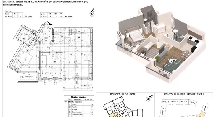 Trosoban stan | 4zida