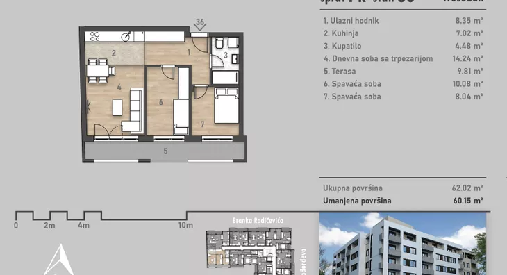 Trosoban stan | 4zida