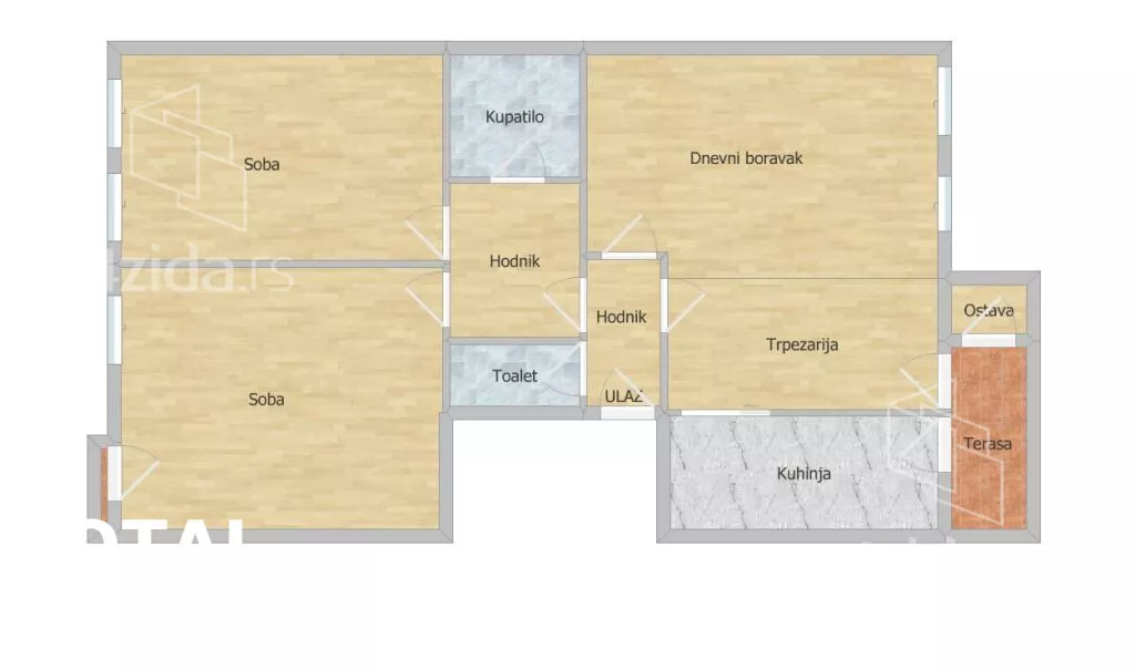 Trosoban stan | 4zida