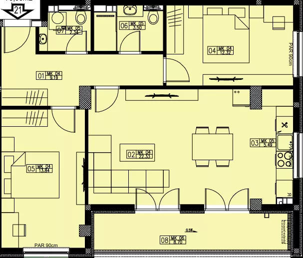 Trosoban stan | 4zida