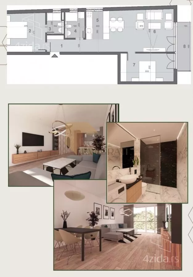 Trosoban stan | 4zida