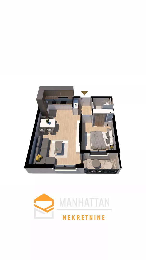 Jednosoban stan | 4zida