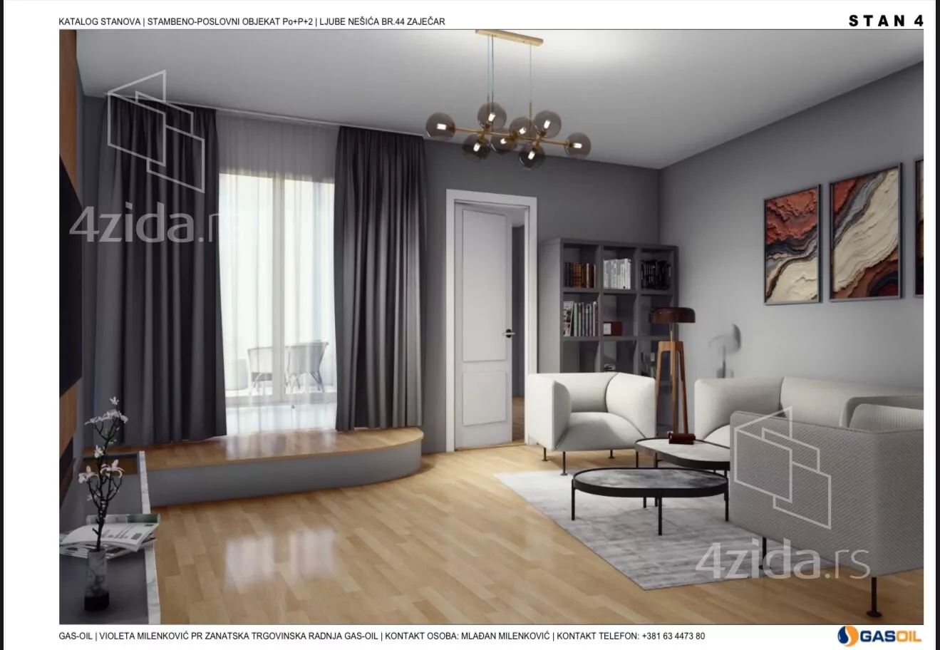 Trosoban stan | 4zida