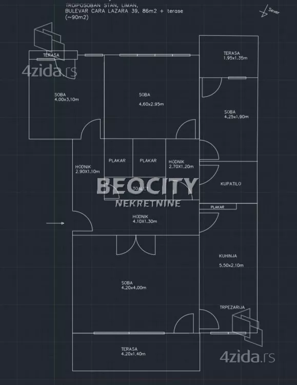 Troiposoban stan | 4zida