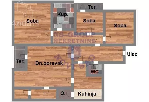 Četvoroiposoban stan | 4zida