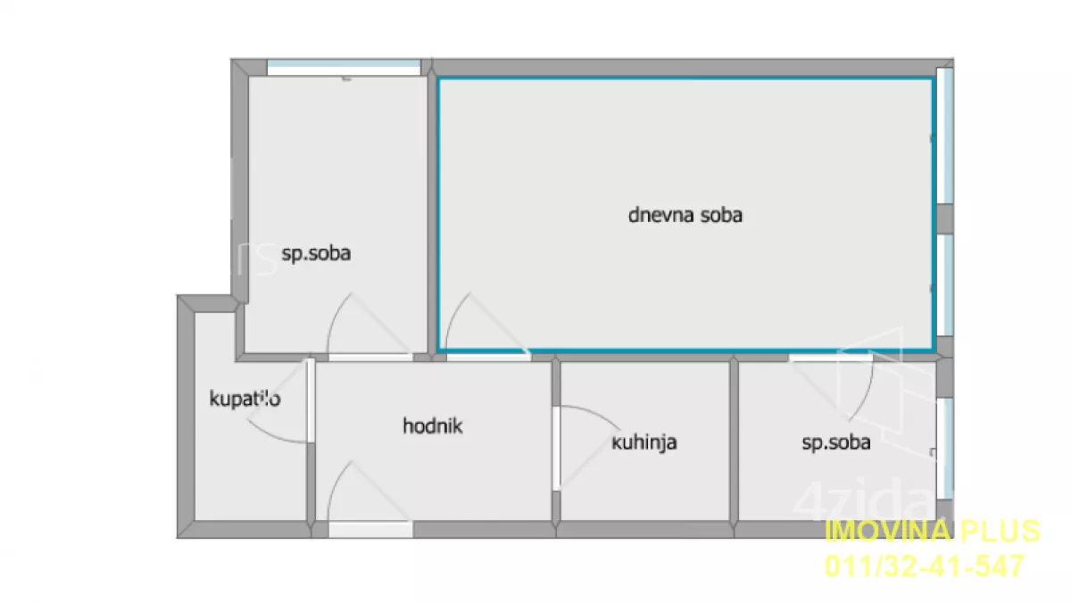 Jednoiposoban stan | 4zida
