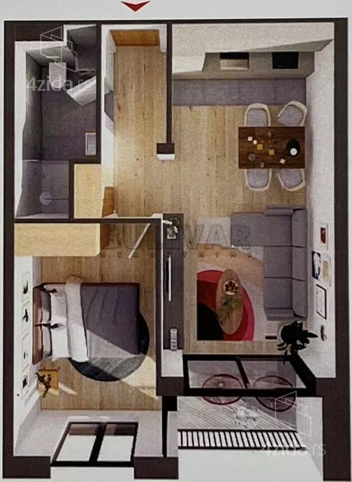 Jednoiposoban stan | 4zida