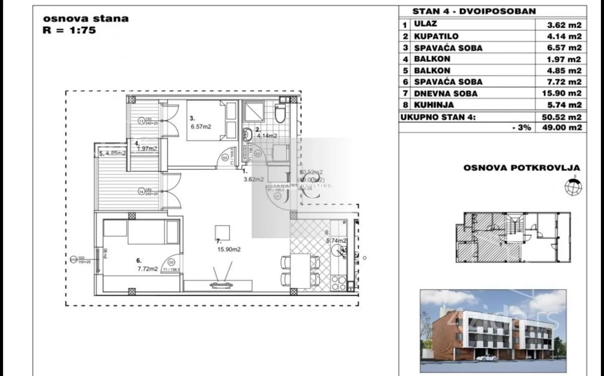 Dvoiposoban stan | 4zida