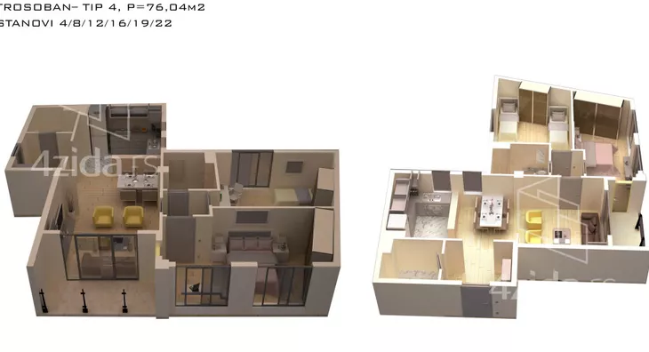 Trosoban stan | 4zida