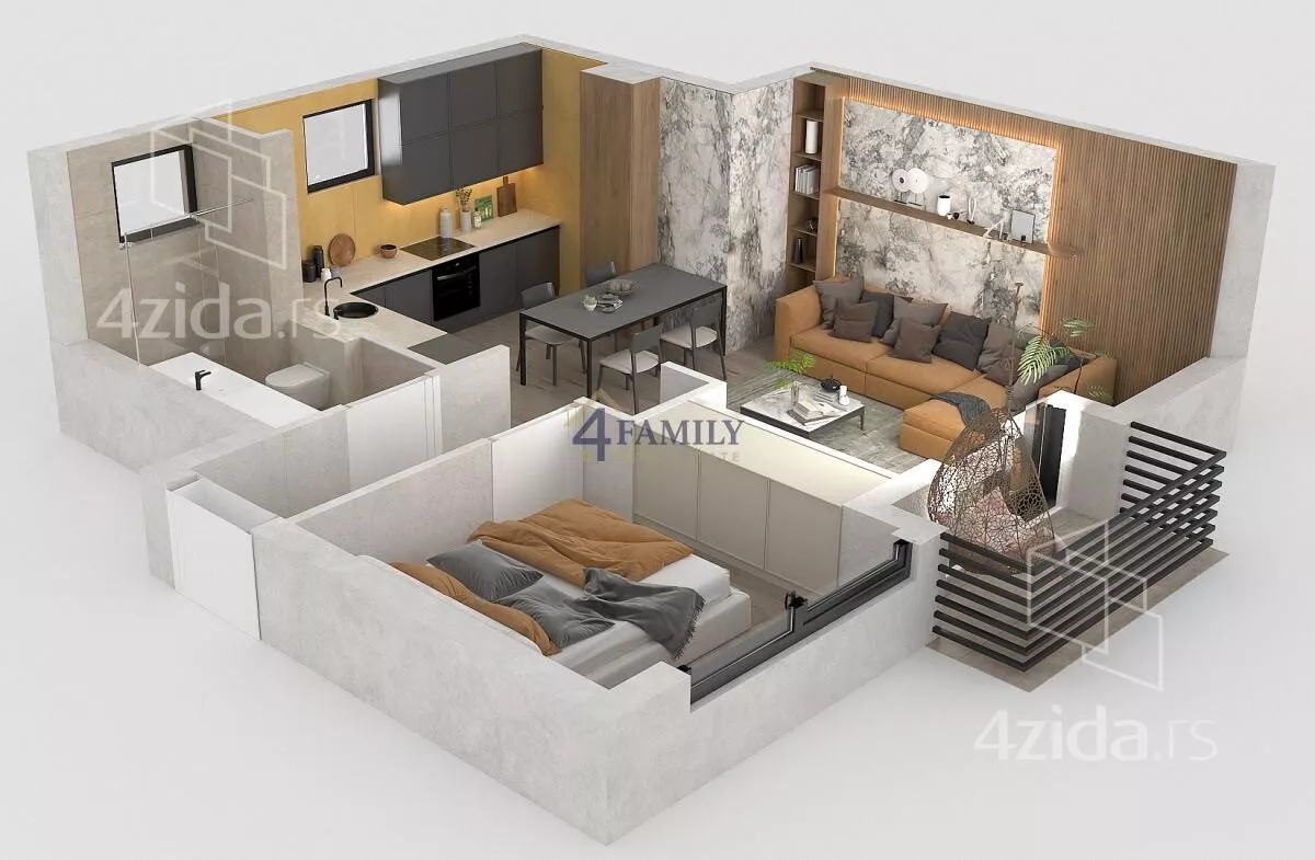 Dvosoban stan | 4zida