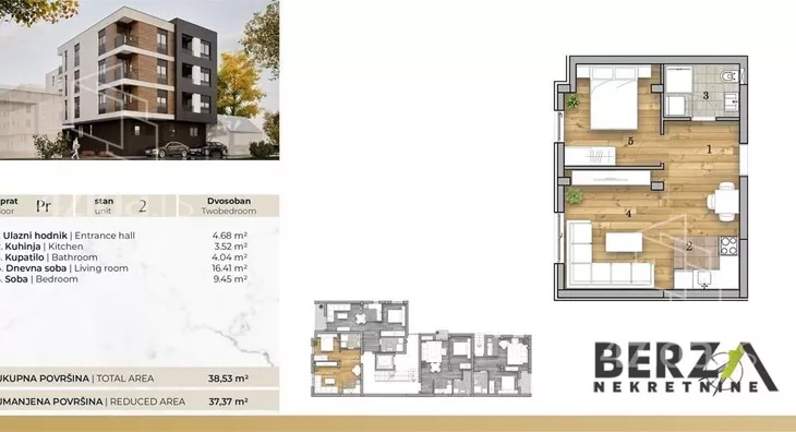 Dvosoban stan | 4zida