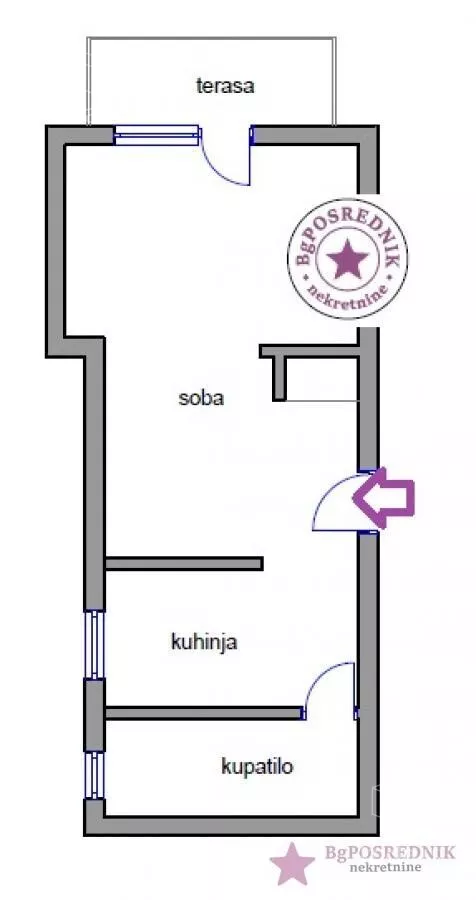 Jednosoban stan | 4zida