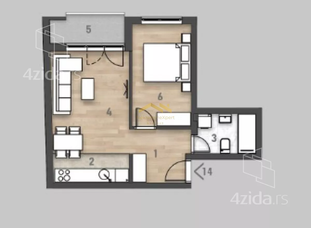 Dvosoban stan | 4zida