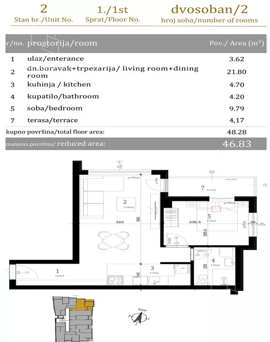Dvosoban stan | 4zida