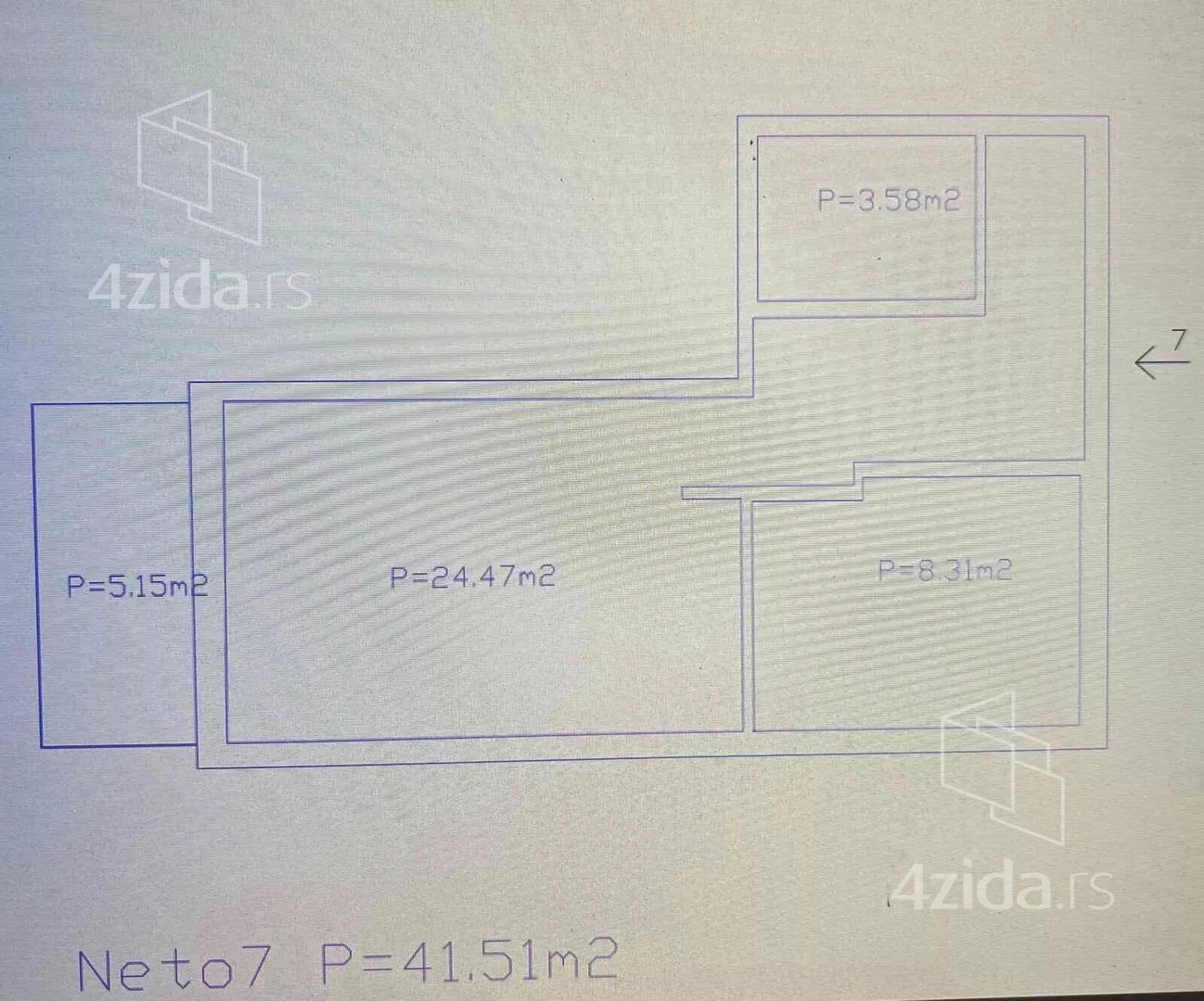 Jednoiposoban stan | 4zida