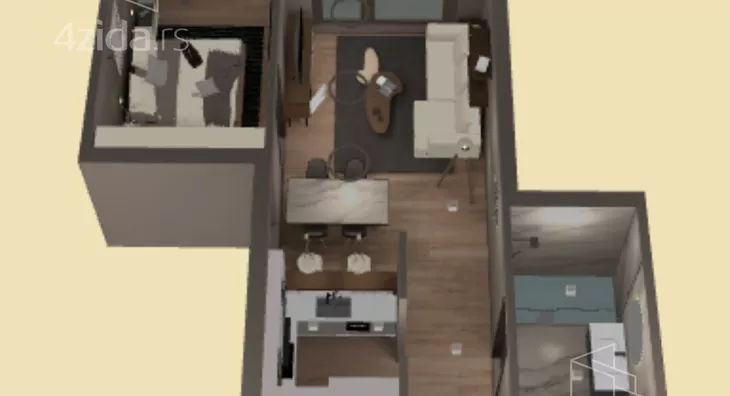 Jednoiposoban stan | 4zida