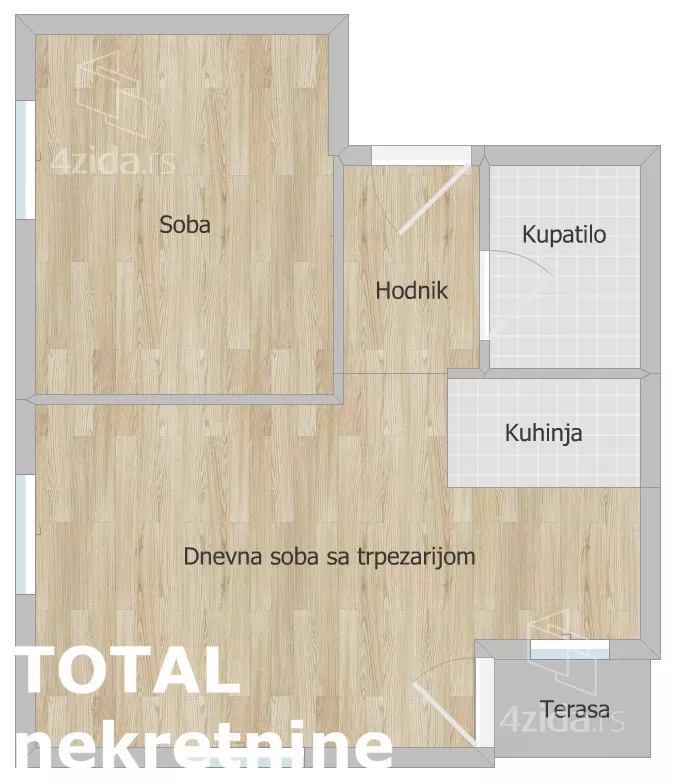 Jednoiposoban stan | 4zida