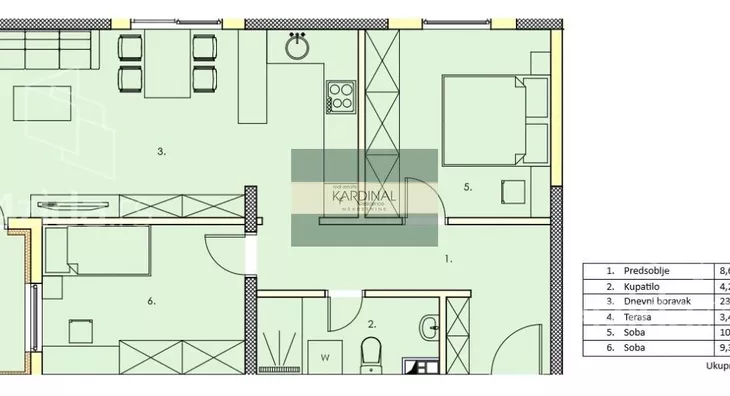 Dvosoban stan | 4zida