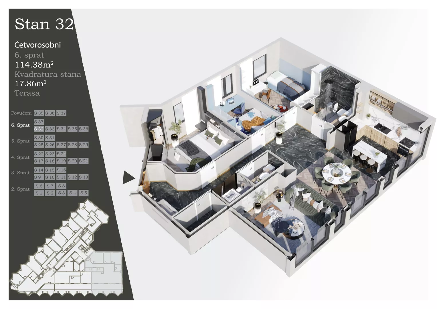 Četvorosoban | 4zida