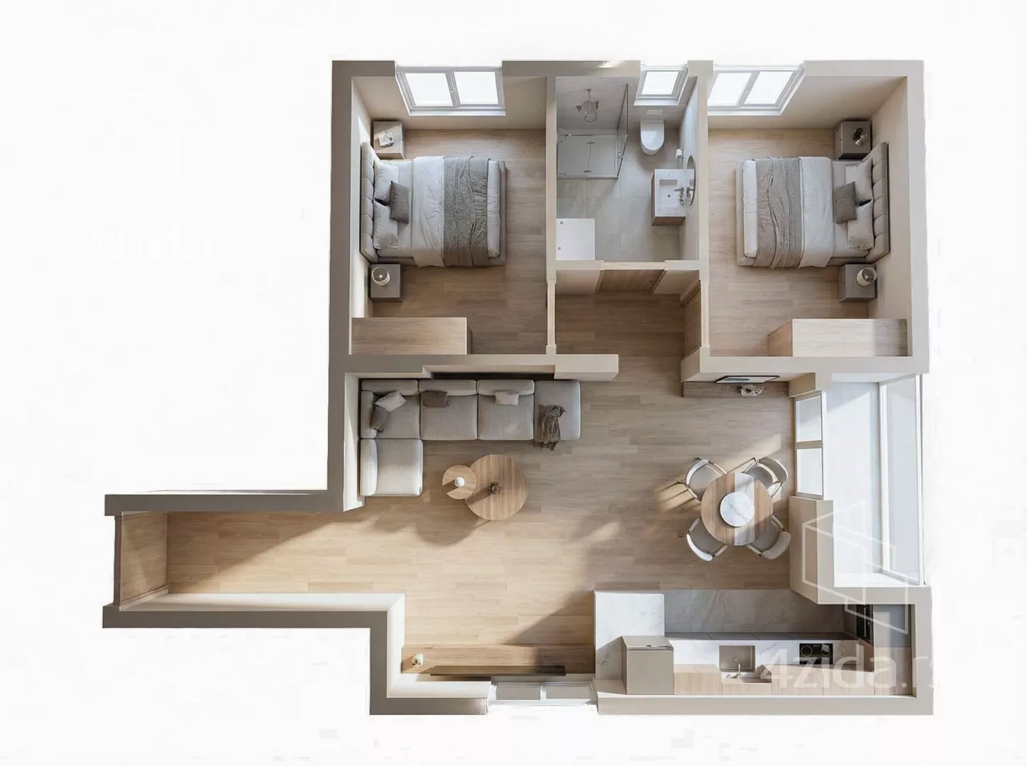 Dvoiposoban stan | 4zida