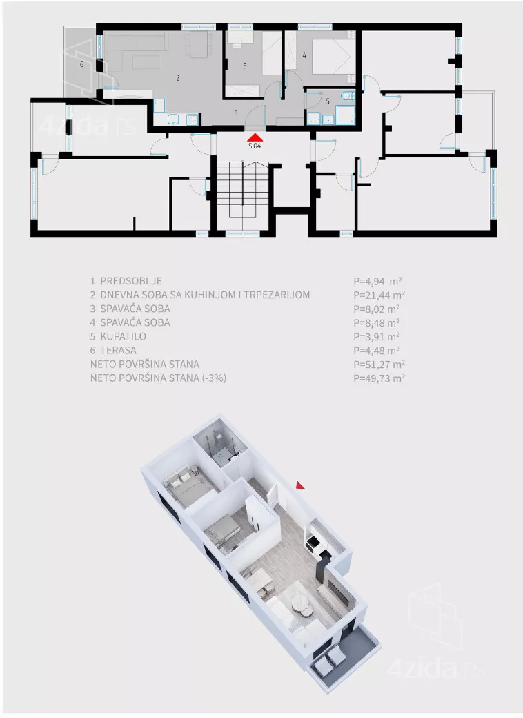 Dvoiposoban stan | 4zida