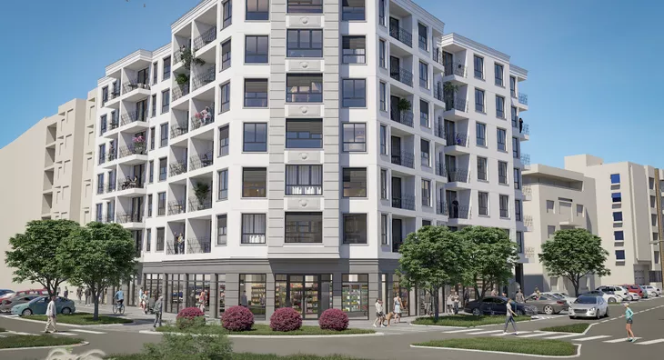 Glavna slika projekta Višeporodični stambeno - poslovni objekat Po+P+6