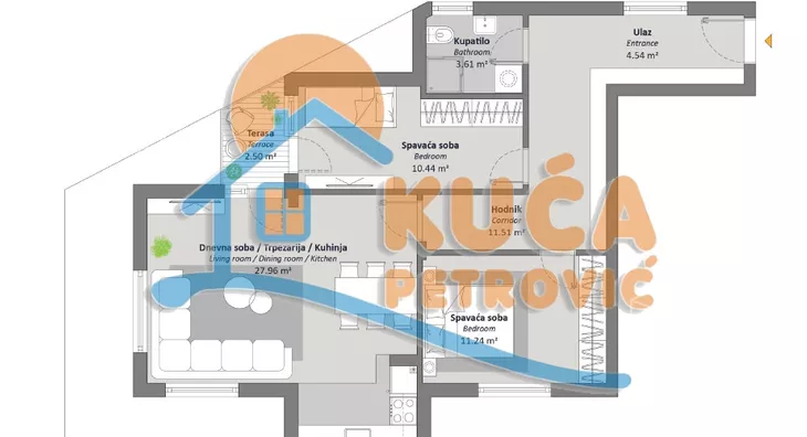 Trosoban stan | 4zida