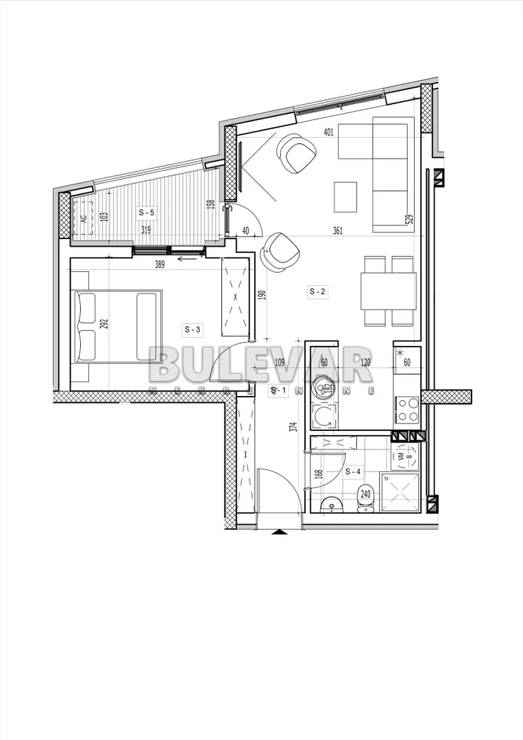 Jednoiposoban stan | 4zida