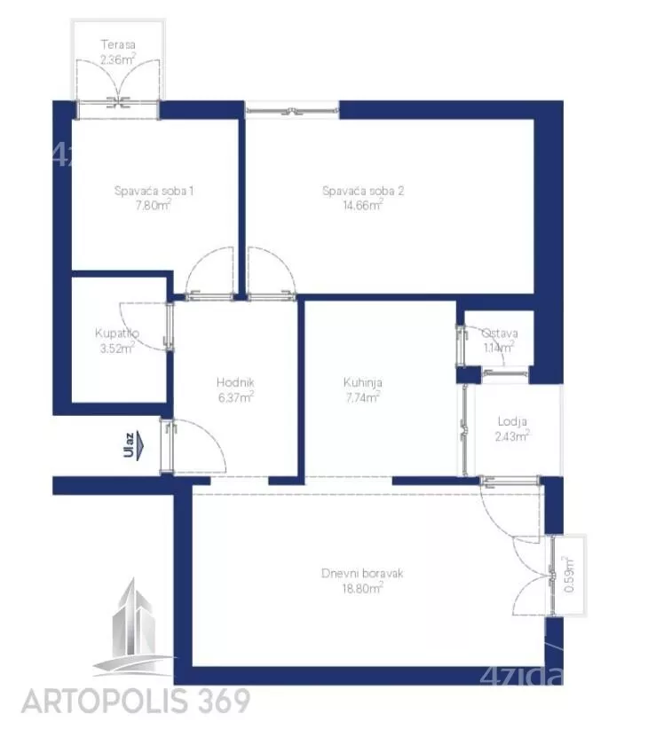 Dvoiposoban stan | 4zida