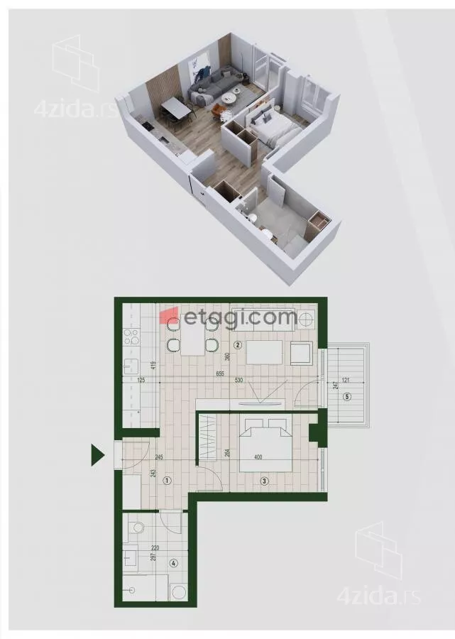 Trosoban stan | 4zida