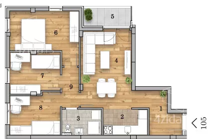 Četvorosoban stan | 4zida